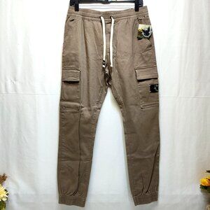 Company Eighty One Stretch Men Medium Cargo Joggers Slim Fit Cotton Blend NWT